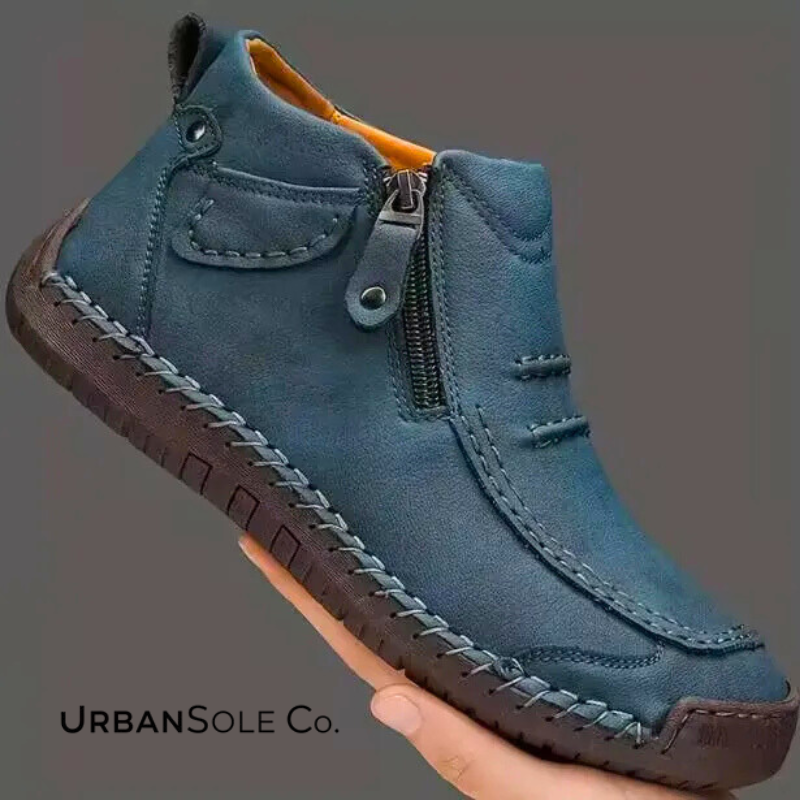 ⏰Last Day! 50% OFF 🔥Handcrafted Waterproof Leather Orthopaedic Ankle Boots for Men – Slip-Resistant Comfort