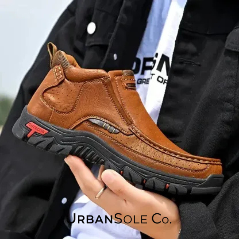 ⏰Last Day! 50% OFF 🔥Handcrafted Waterproof Leather Orthopaedic Ankle Boots for Men – Slip-Resistant Sole