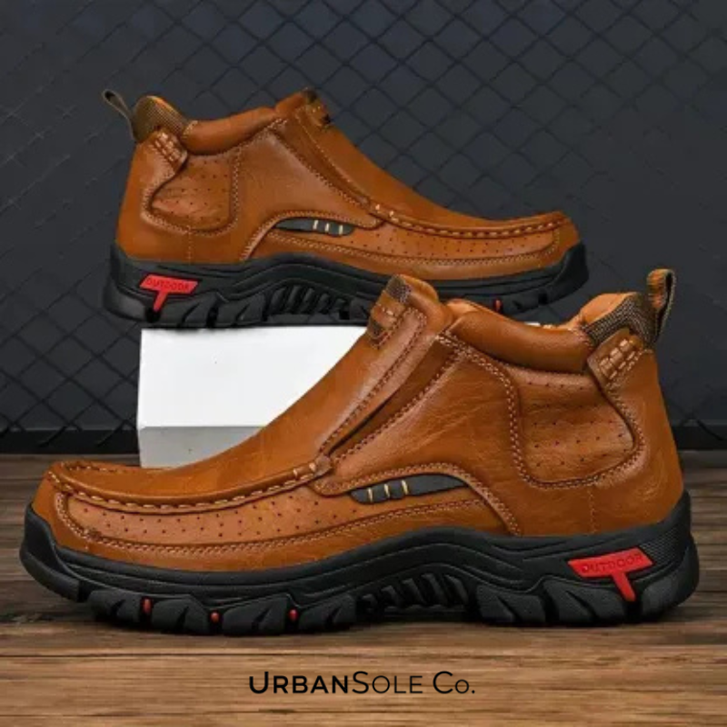 ⏰Last Day! 50% OFF 🔥Handcrafted Waterproof Leather Orthopaedic Ankle Boots for Men – Slip-Resistant Sole