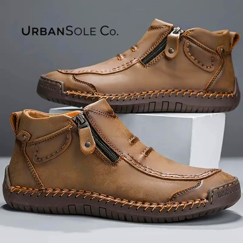 ⏰Last Day! 50% OFF 🔥Handcrafted Waterproof Leather Orthopaedic Ankle Boots for Men – Slip-Resistant Comfort