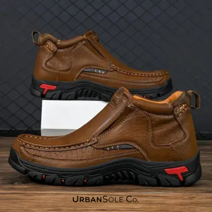 ⏰Last Day! 50% OFF 🔥Handcrafted Waterproof Leather Orthopaedic Ankle Boots for Men – Slip-Resistant Sole