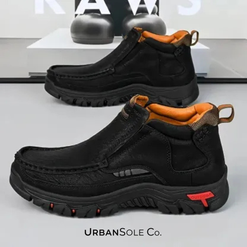 ⏰Last Day! 50% OFF 🔥Handcrafted Waterproof Leather Orthopaedic Ankle Boots for Men – Slip-Resistant Sole