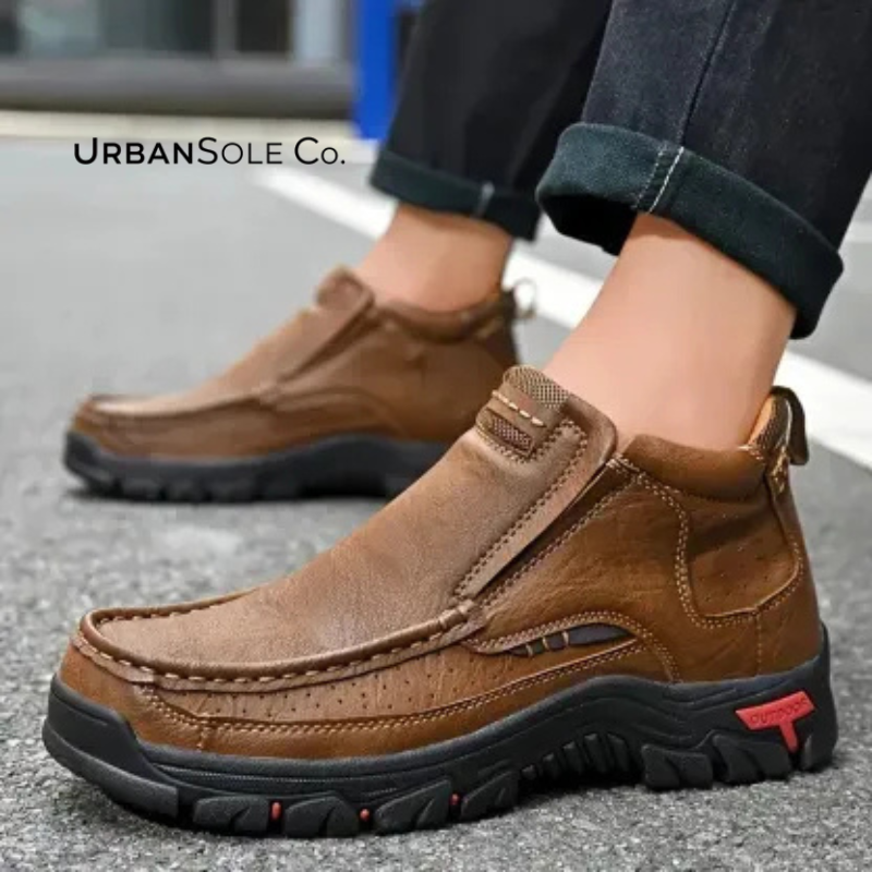 ⏰Last Day! 50% OFF 🔥Handcrafted Waterproof Leather Orthopaedic Ankle Boots for Men – Slip-Resistant Sole