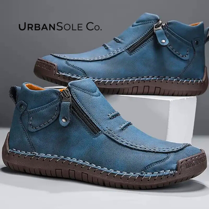 ⏰Last Day! 50% OFF 🔥Handcrafted Waterproof Leather Orthopaedic Ankle Boots for Men – Slip-Resistant Comfort