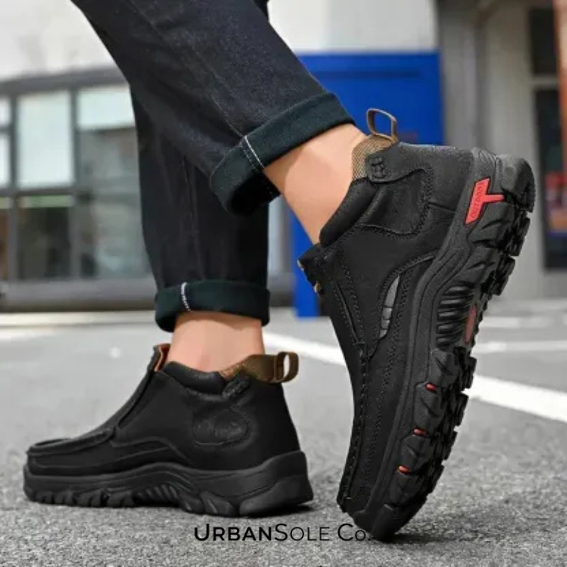 ⏰Last Day! 50% OFF 🔥Handcrafted Waterproof Leather Orthopaedic Ankle Boots for Men – Slip-Resistant Sole