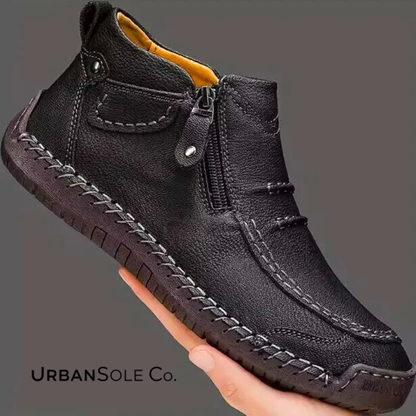 ⏰Last Day! 50% OFF 🔥Handcrafted Waterproof Leather Orthopaedic Ankle Boots for Men – Slip-Resistant Comfort