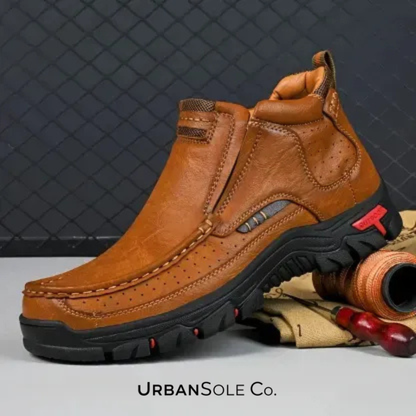 ⏰Last Day! 50% OFF 🔥Handcrafted Waterproof Leather Orthopaedic Ankle Boots for Men – Slip-Resistant Sole